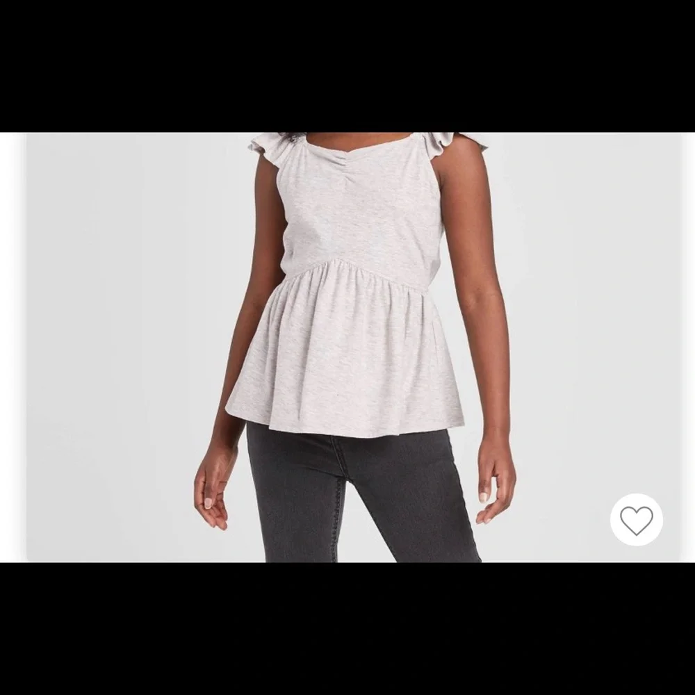 Girls’ Tie-Back Peplum‎ Tank Top